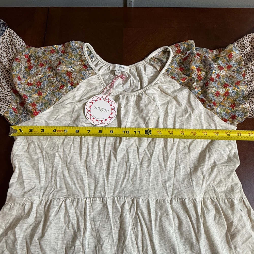 Umgee Sheer Boho Patchwork Flare Sleeve Tiered He… - image 3